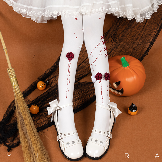 Zombie Bride Lolita Tights By Yidhra