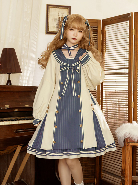 Plus Size♥OP♥Ready to Ship♥Sweet Lolita Long-sleeved Dress