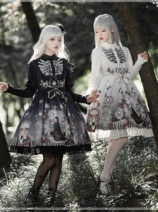 OP♥Pre-order 4 weeks♥Black Fairytale♥Gothic Lolita Dress