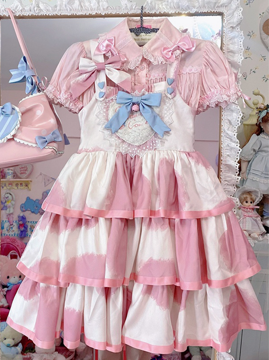 JSK Dress♥Pre-order 3 weeks♥ Strawberry Cow♥Sweet Lolita Dress