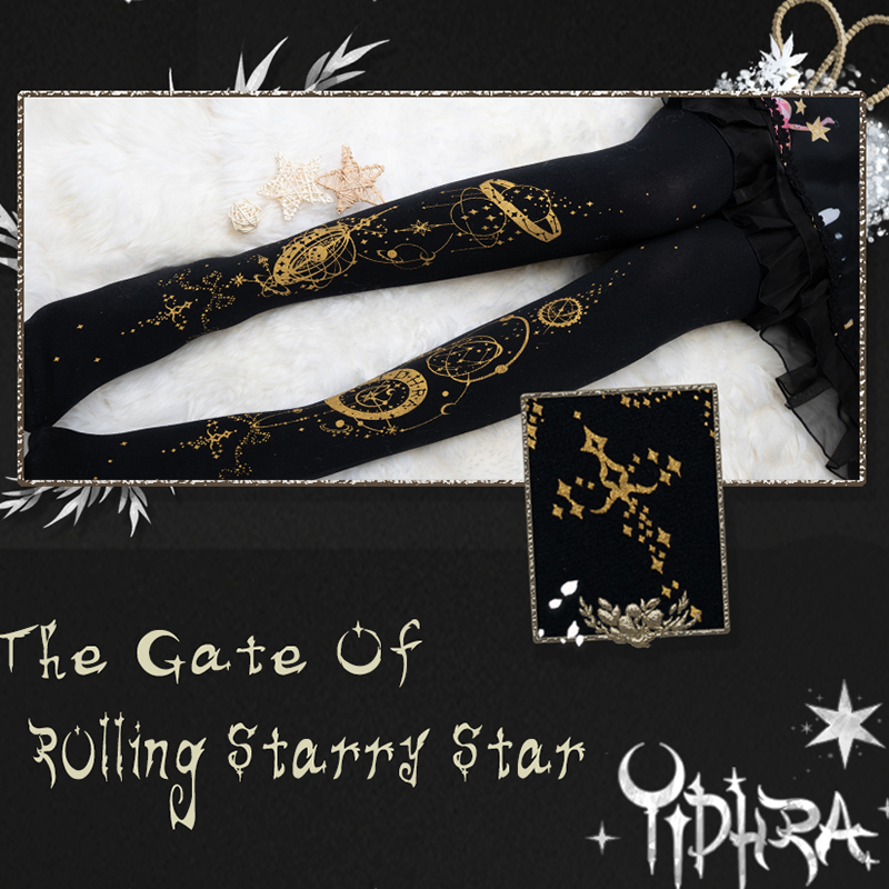 The Gate of Rolling Starry Star Tights By Yidhra