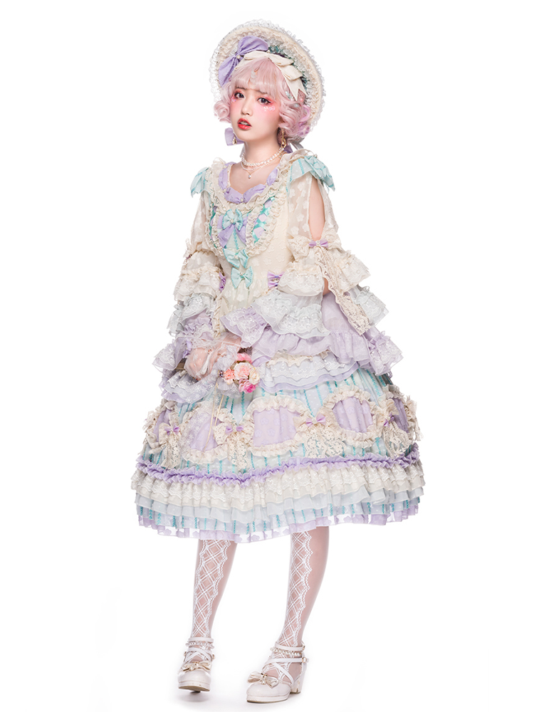 OP Dress ♥Ready to Ship♥Rainbow Bubble ♥Romantic Lolita Dress