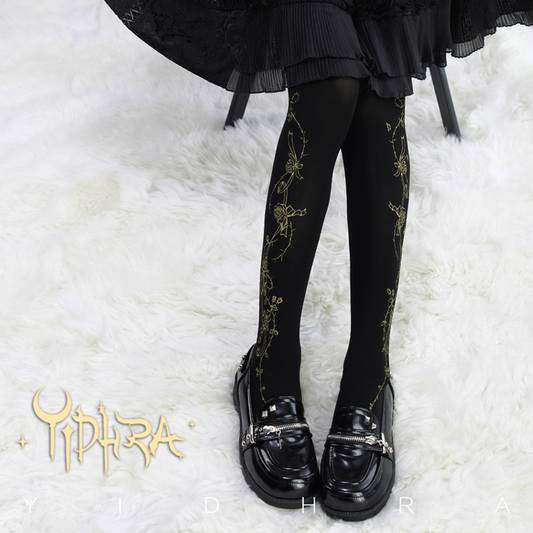 Rose Princess Lolita Tights By Yidhra