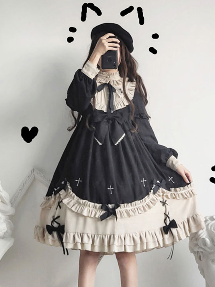 Plus Size♥OP♥Ready to Ship♥Sweet Lolita Long-sleeved Dress