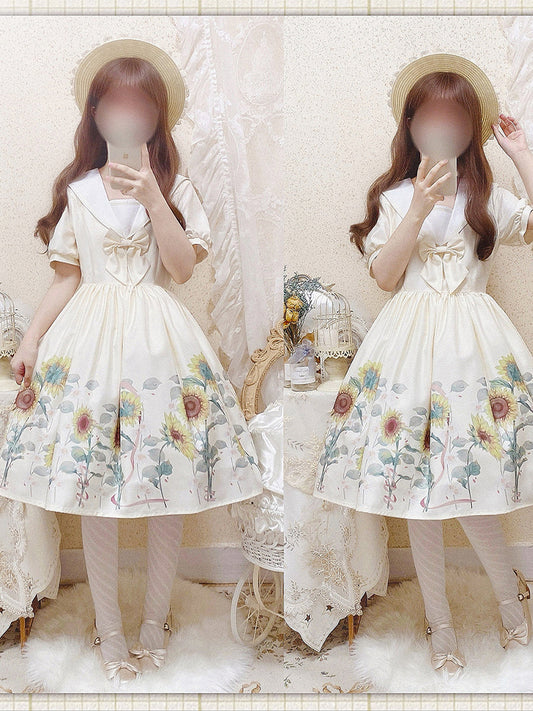 OP♥Ready to Ship♥Sunflower♥Sweet Lolita Dress