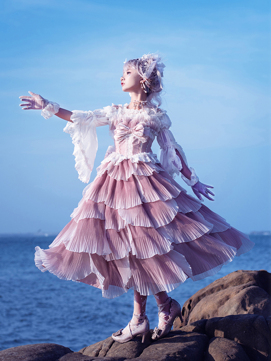 JSK Set♥Ready to Ship♥Fish Scale♥Elegant Hime Lolita Dress