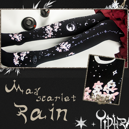 May Scarlet Rain Tights By Yidhra