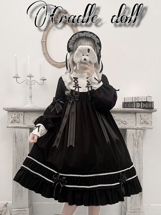 OP♥ Ready to Ship♥Cradle Doll Sweet Lolita Dress OP