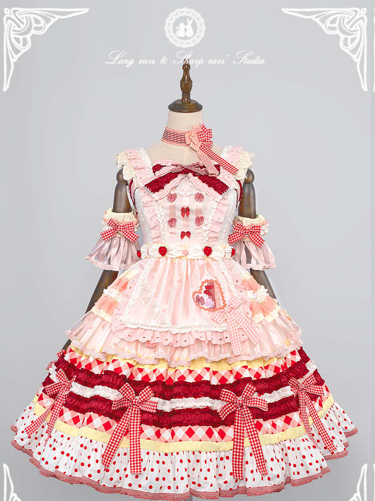 JSK Full Set ♥Pre-order♥Strawberry Cake ♥Sweet Lolita Dress