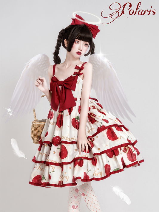 JSK♥ Ready to Ship♥Cherry Crown♥ Sweet Lolita Dress JSK