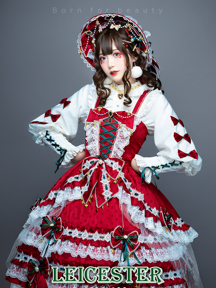 JSK Set♥Ready to Ship♥Leicester Christmas♥Sweet Lolita Dress