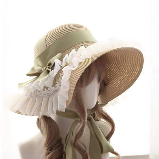 Summer Holiday Celandine Green Straw Hat