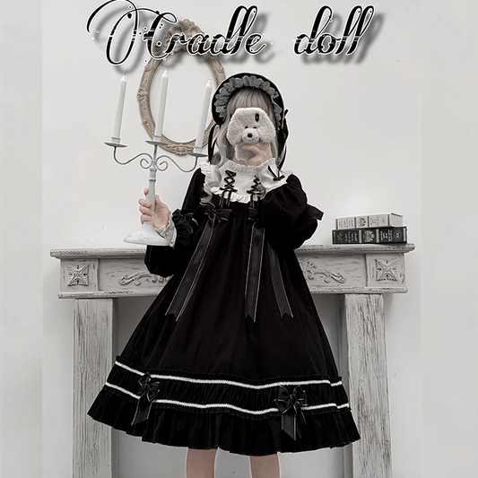 OP♥ Ready to Ship♥Cradle Doll Sweet Lolita Dress OP