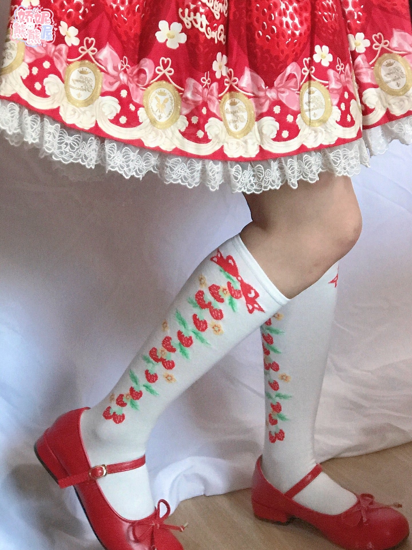 Sweet Strawberry Lolita Stockings