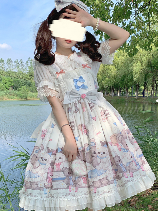 JSK Dress♥Ready to Ship♥Sweet Bear♥ Sweet Lolita Dress
