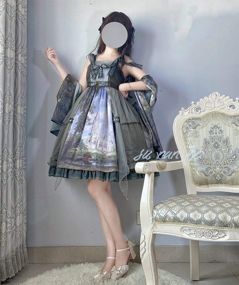 JSK Dress♥Ready to Ship♥ Salisbury Cathedral ♥Sweet Lolita Dress