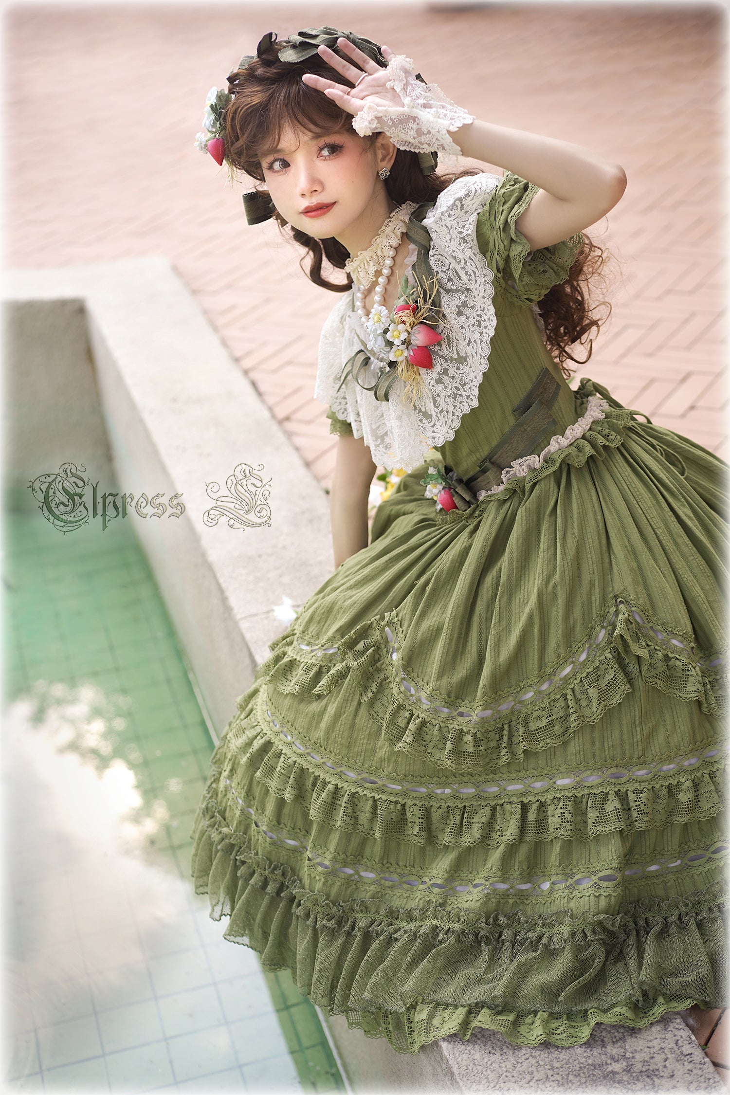 OP Dress Full SetPre-order 3 months Xingxiang Green Color Sweet Lol nbsama OP Dress Full SetPre-order 3 months Xingxiang Green Color Sweet Lol nbsama