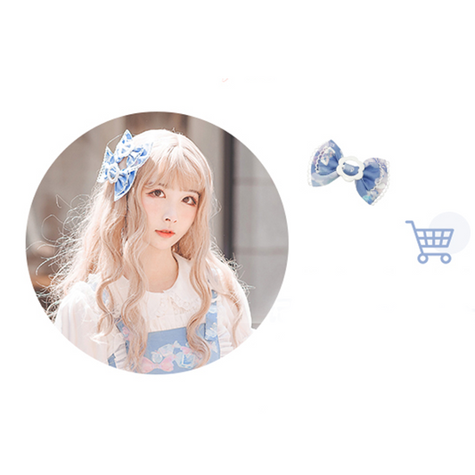 Cat Dream JSK Lolita Dress Matching HairClips