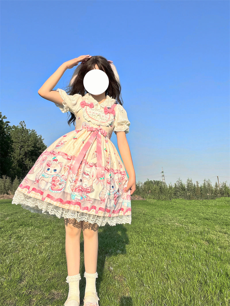 JSK DressReady to ShipMilk Ice-cream Sweet Lolita Dress
