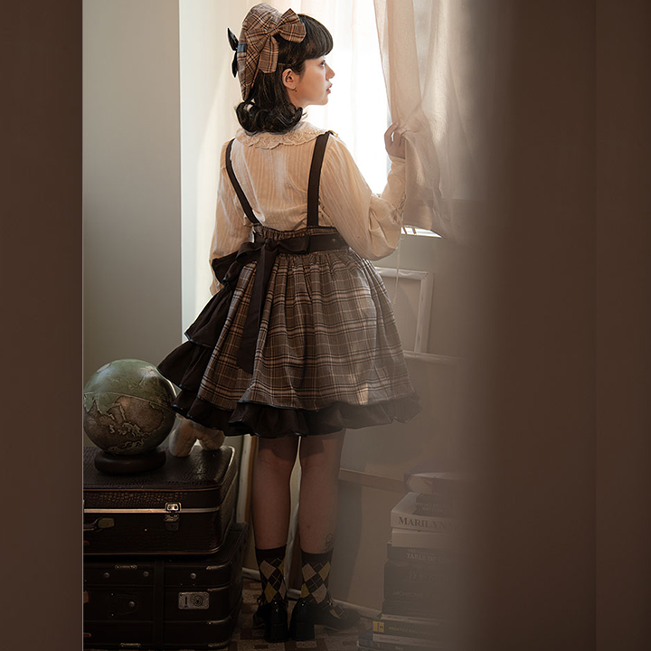 SK♥ Ready to Ship♥Vanilla Latte Little Detective♥ Classic Lolita Dress
