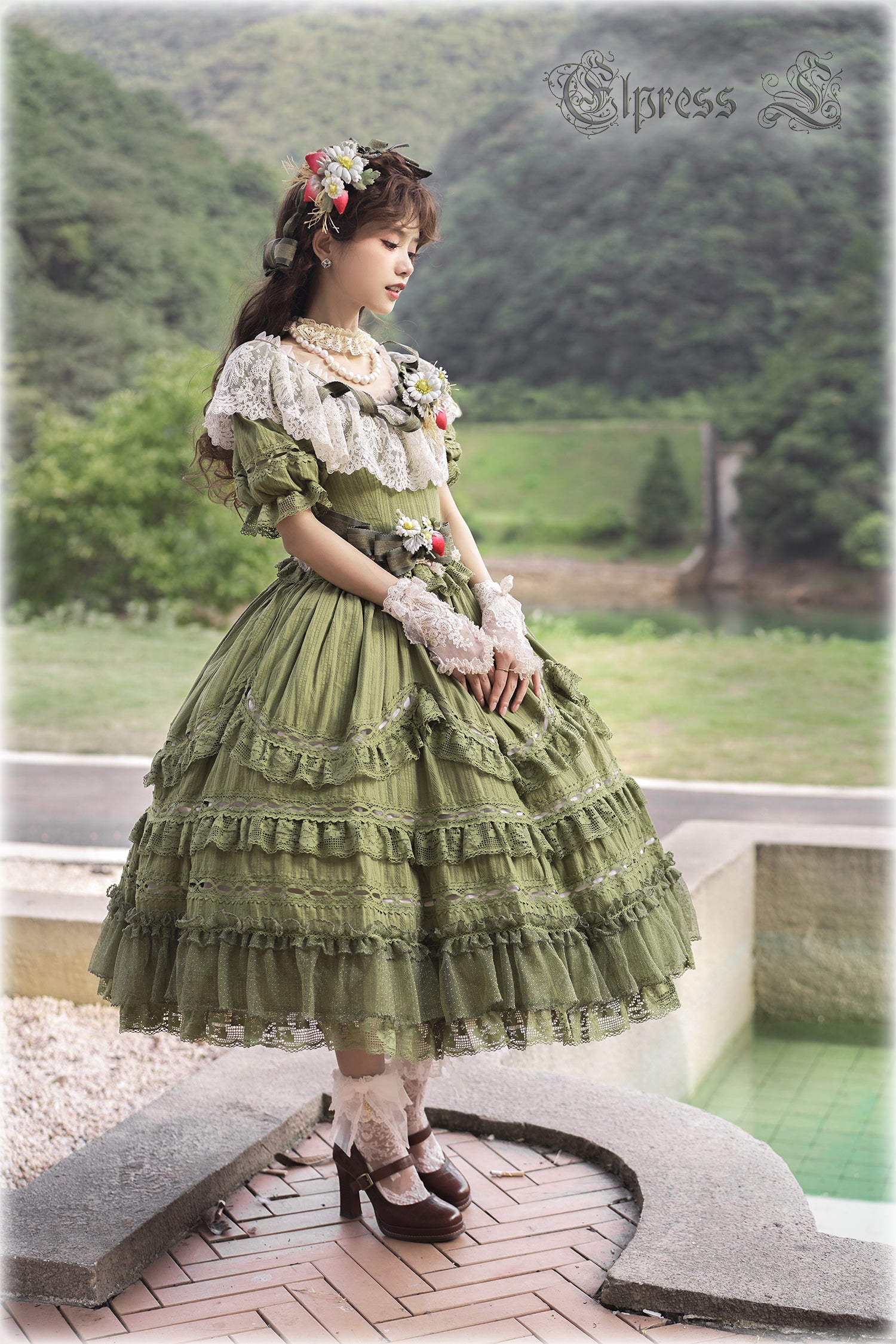 OP Dress Full SetPre-order 3 months Xingxiang Green Color Sweet Lol nbsama OP Dress Full SetPre-order 3 months Xingxiang Green Color Sweet Lol nbsama
