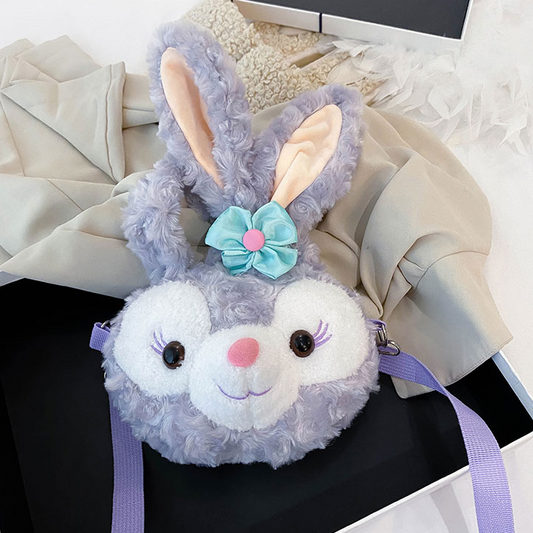 Lolita StellaLou Bunny Head Plush Crossbody Doll Bag