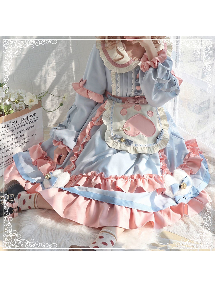 OP♥ Ready to Ship♥Kitty Cat Dessert Station ♥ Sweet Lolita Dress OP