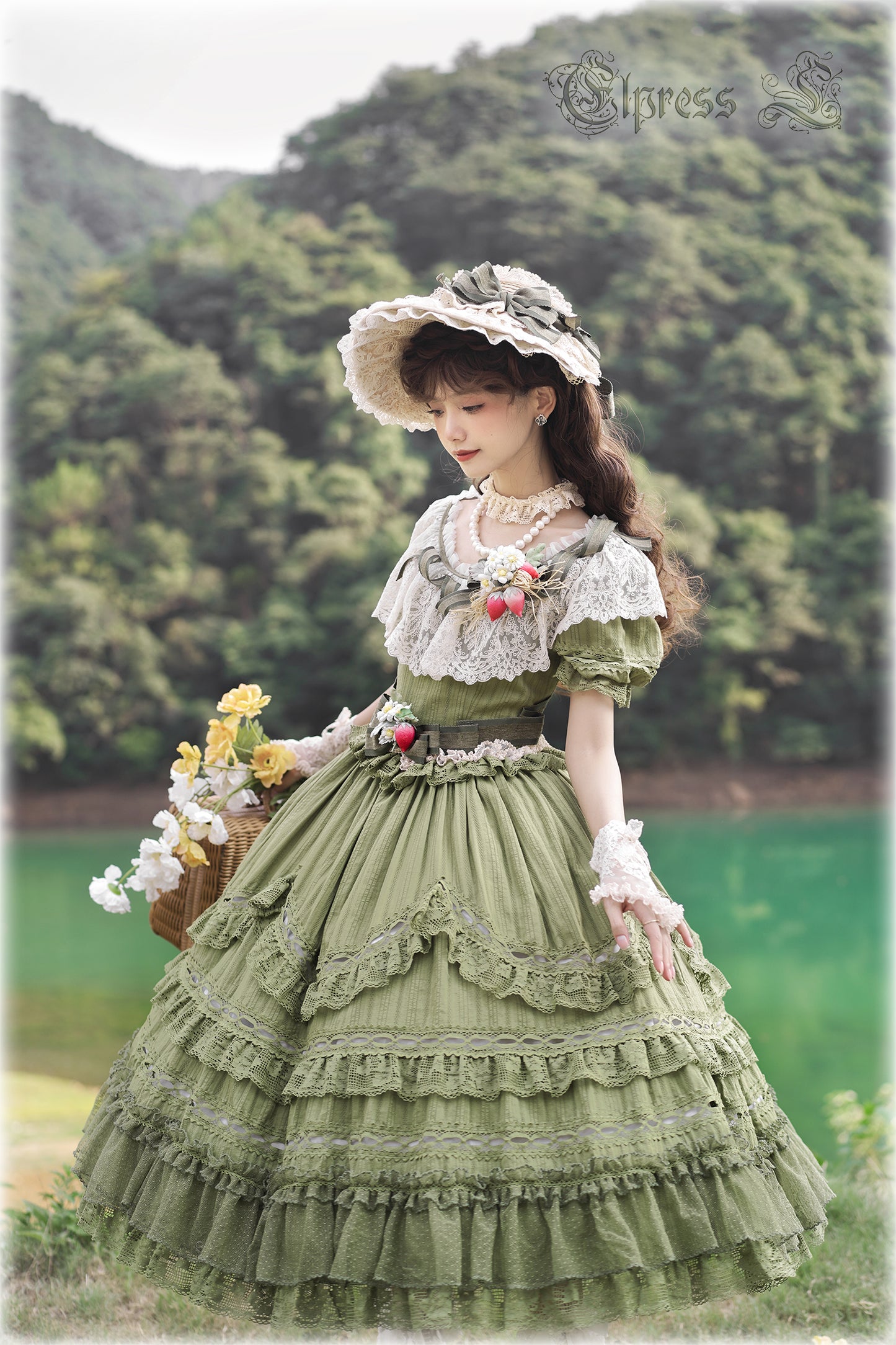 OP Dress Full Set♥Pre-order 3 months♥ Xingxiang Green Color ♥Sweet Lolita Dress