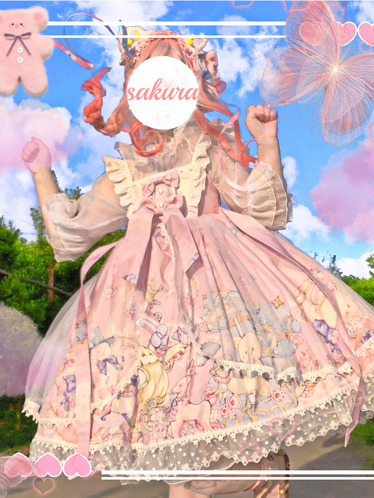 JSK Dress♥Ready to Ship♥Party Bear ♥ Sweet Lolita Dress
