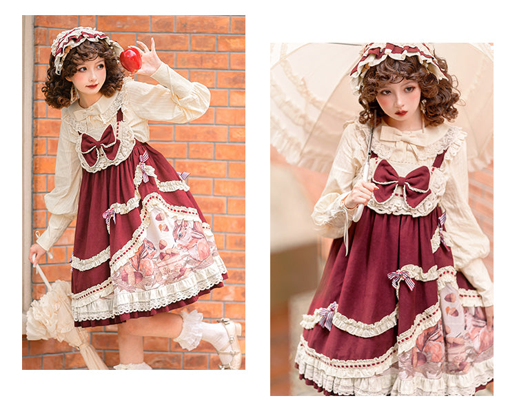 JSK & Blouse ♥Ready to Ship♥Little Acorn♥Sweet Lolita JSK Dress