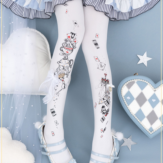 Alice's Afternoon Tea Lolita Tights By Yidhra