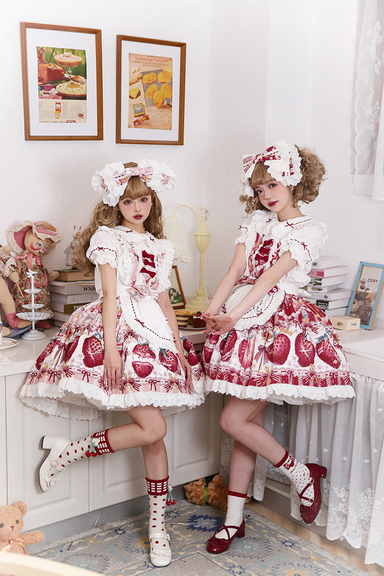 JSK & OP Dress♥Ready to Ship♥ Strawberry Revolution ♥Sweet Lolita Dress