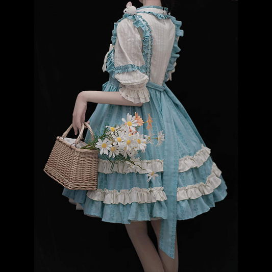 OP Dress♥Ready to Ship♥Rabbits Plant Flowers♥ Cotton Lolita Dress