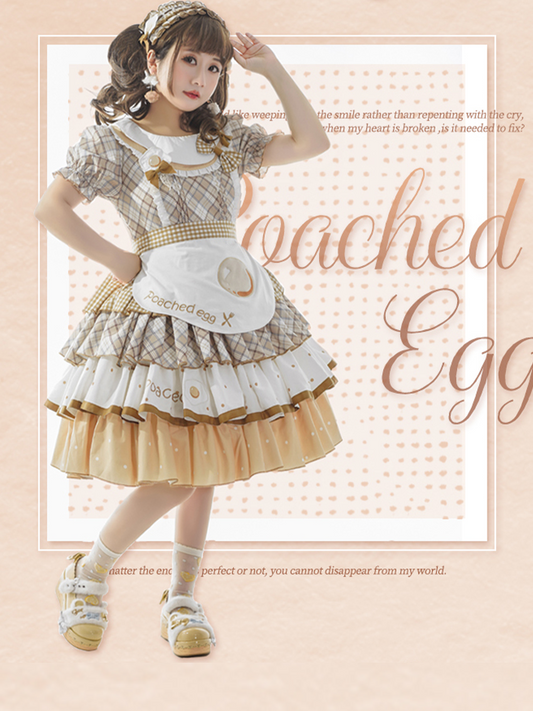 OP♥Ready to Ship♥Poached Egg♥Sweet Lolita Dress