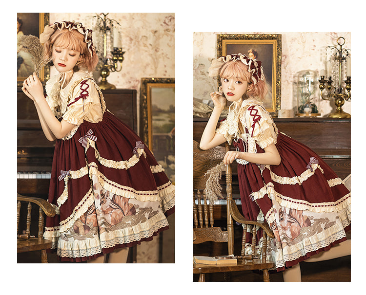 JSK & Blouse ♥Ready to Ship♥Little Acorn♥Sweet Lolita JSK Dress