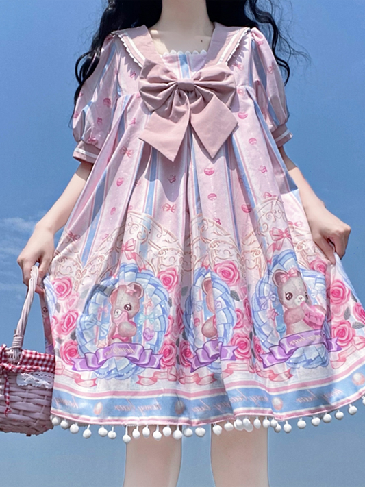 OP Dress♥Ready to Ship♥Sweet Bear Can♥ Sweet Lolita Dress
