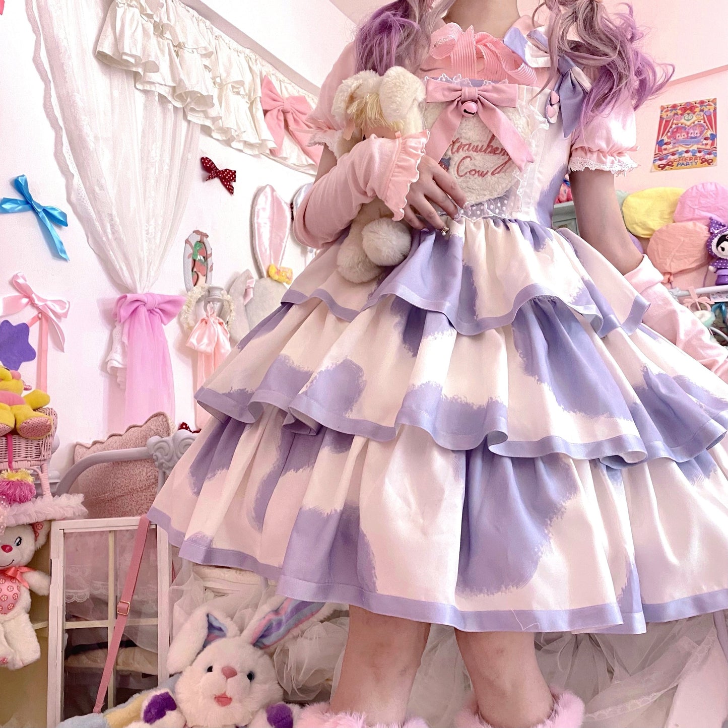 JSK Dress♥Pre-order 3 weeks♥ Strawberry Cow♥Sweet Lolita Dress