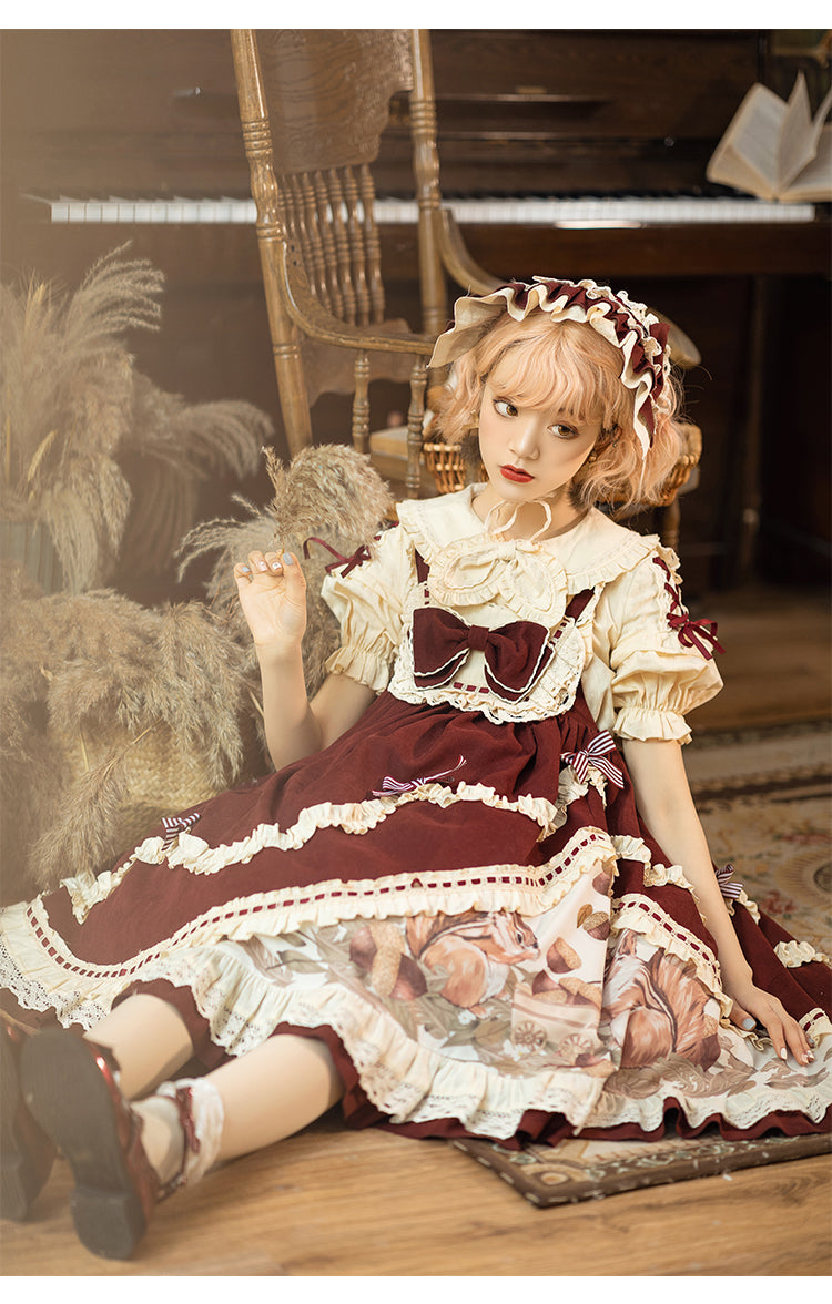 JSK & Blouse ♥Ready to Ship♥Little Acorn♥Sweet Lolita JSK Dress