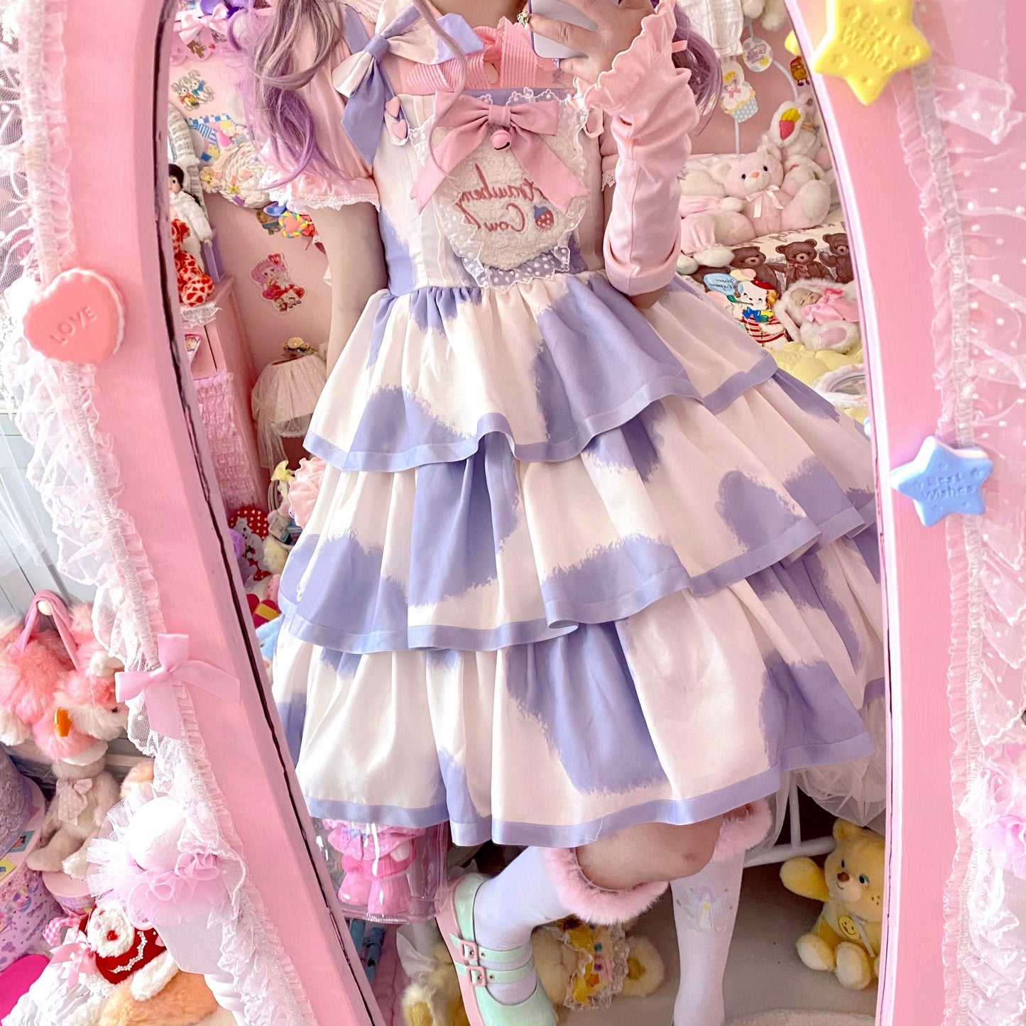 JSK Dress♥Pre-order 3 weeks♥ Strawberry Cow♥Sweet Lolita Dress