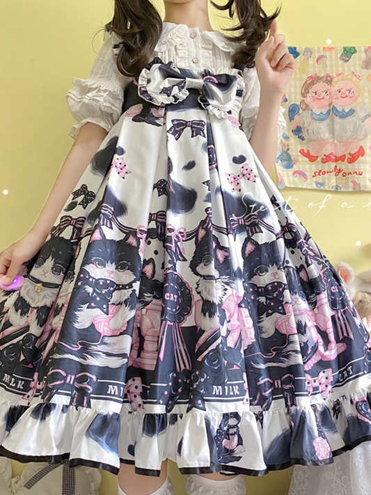 JSK Dress♥Ready to Ship♥Milk Cat ♥ Sweet Lolita Dress