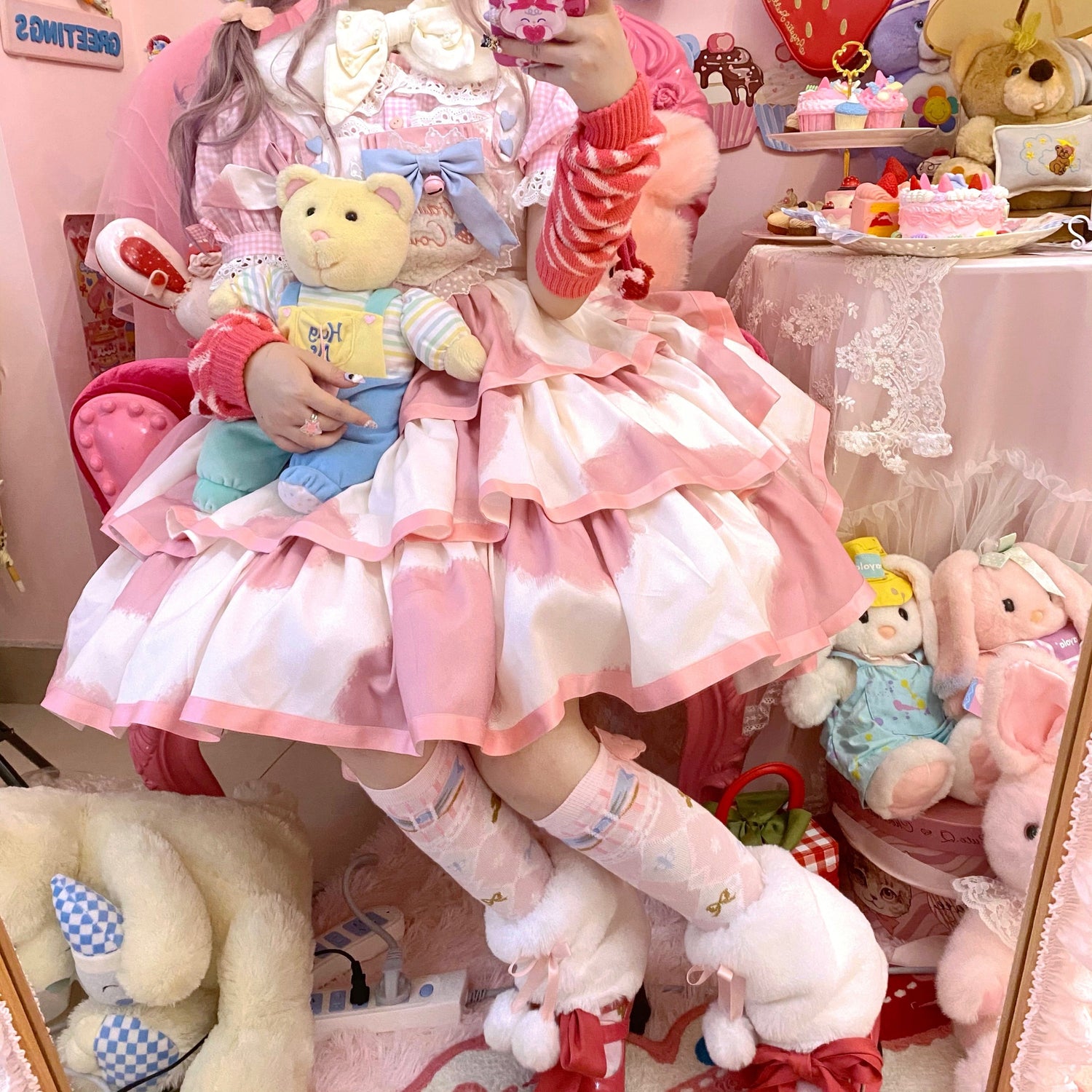 JSK Dress♥Pre-order 3 weeks♥ Strawberry Cow♥Sweet Lolita Dress