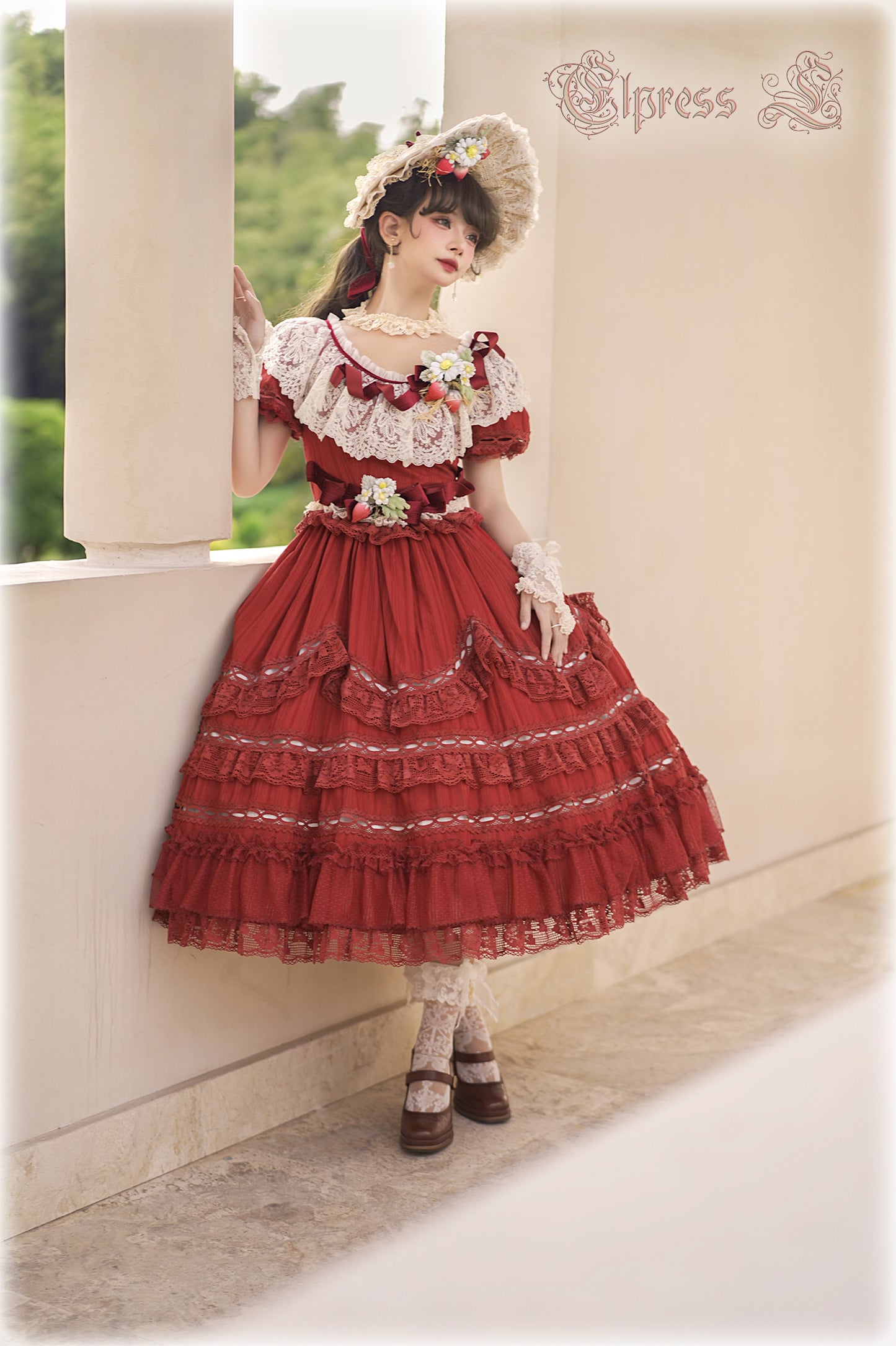 OP Dress Full Set♥Pre-order 3 months♥ Xingxiang Red Color ♥Sweet Lolita Dress