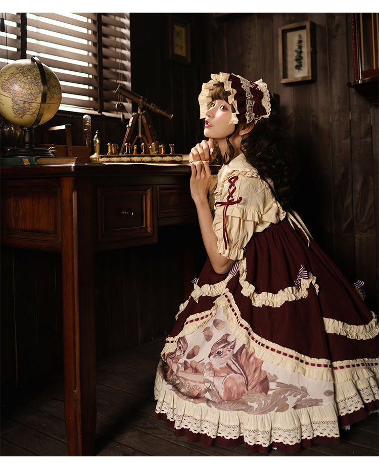 JSK & Blouse ♥Ready to Ship♥Little Acorn♥Sweet Lolita JSK Dress