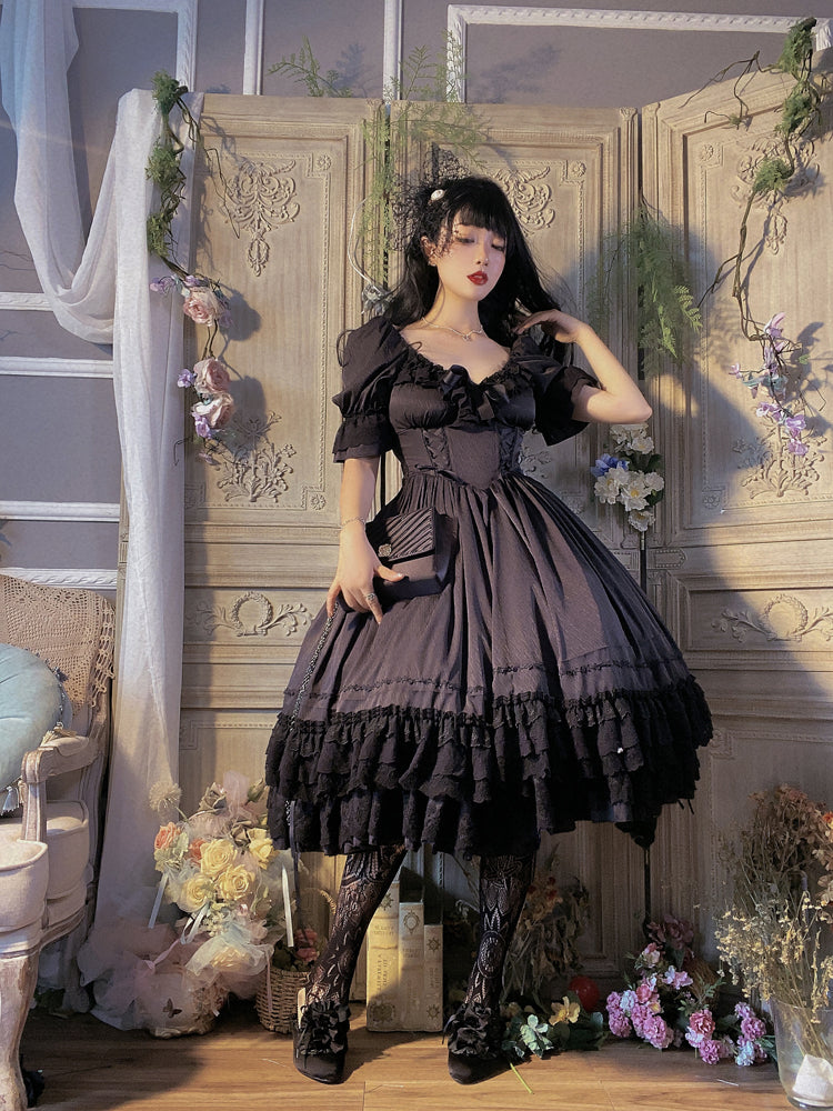 OP Dress♥Ready to Ship♥ Kiss of Nyx♥ Sweet Lolita Dress