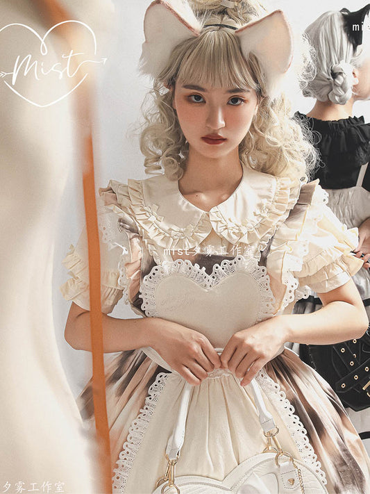 8 Clours Sweet Bubble Sleeve Blouse By Mist Studio