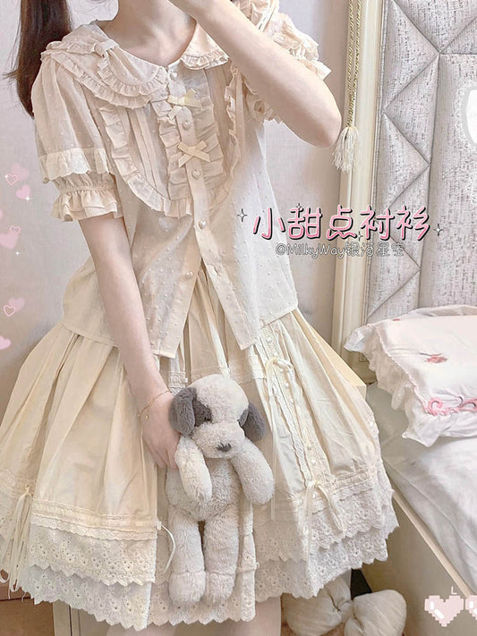 Peter Pan Collar Lolita Dress Blouse