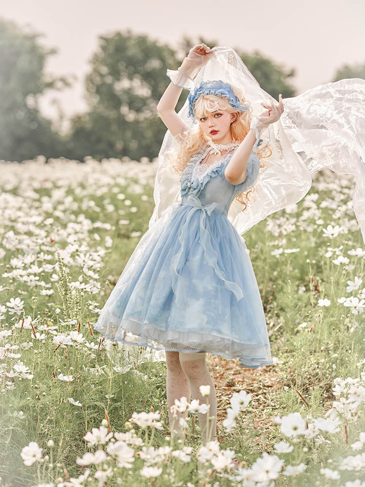 OP♥Ready to Ship♥Planet Butterfly♥Sweet Lolita Dress
