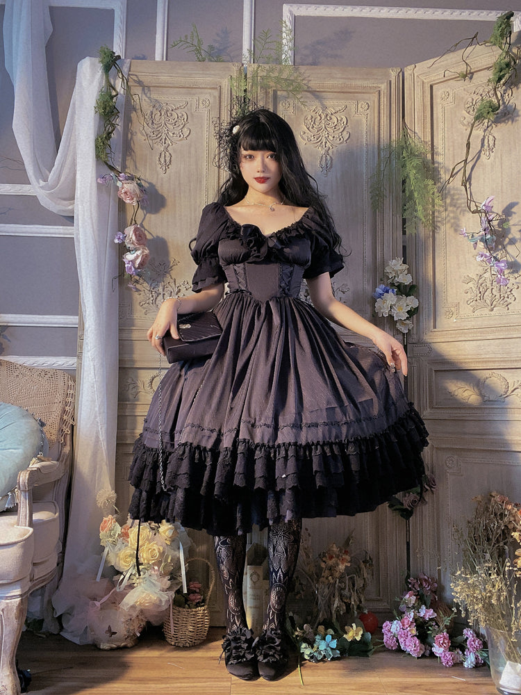 OP Dress♥Ready to Ship♥ Kiss of Nyx♥ Sweet Lolita Dress