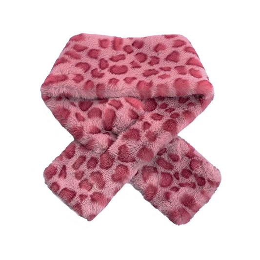 Lolita Pink Leopard Printing Scarf