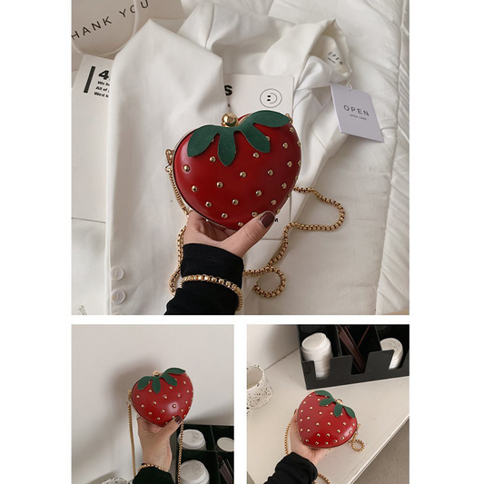 Lolita Red Small Strawberry Cross-body Purse